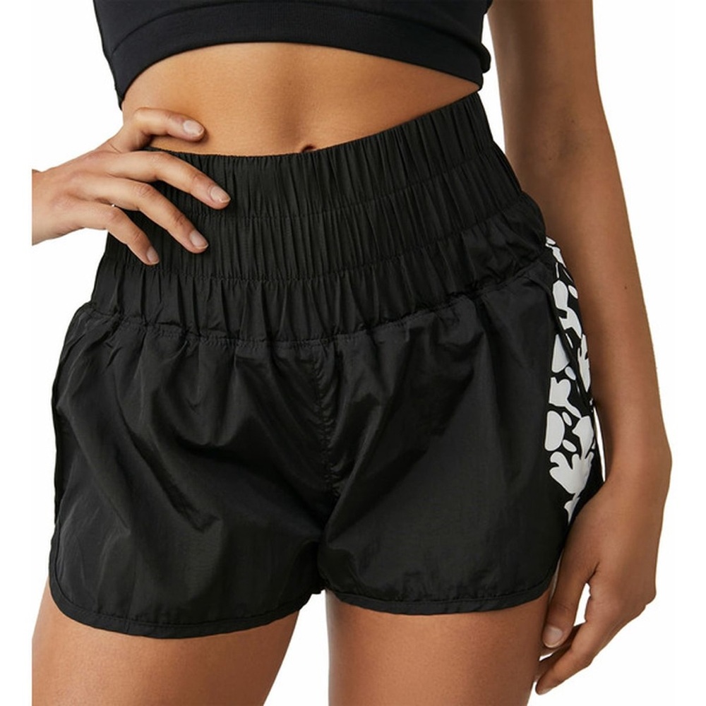 Free People The Way Home Shorts Logo Black Small